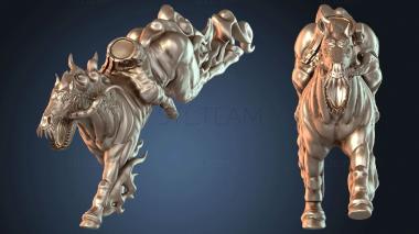 3D модель Поза «Свирепый наездник» (STL)