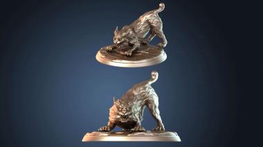 3D модель Наскочить рысь (STL)