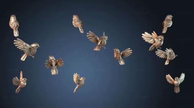 3D модель Первобытная стая птиц Линуса (STL)