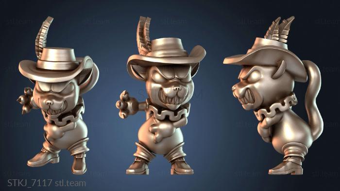 Статуэтки животных Принцессы Сердитый Кот