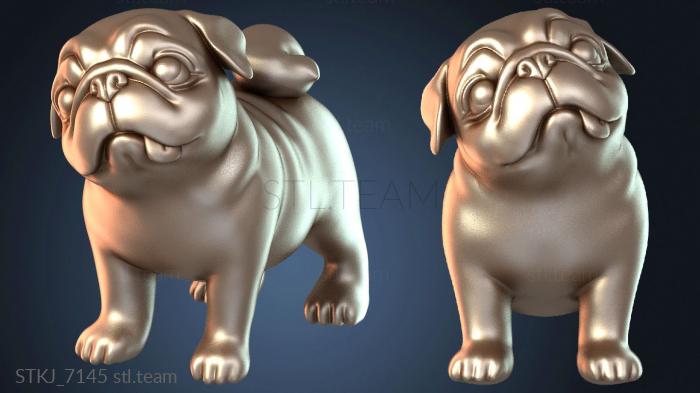 Статуэтки животных Допрашивающий мопс