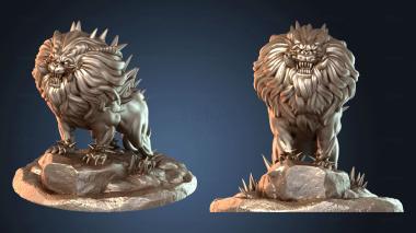 3D модель Кот-перо (STL)