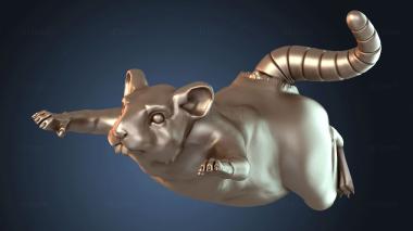 3D модель Крысолюды в постели с приятелем (STL)