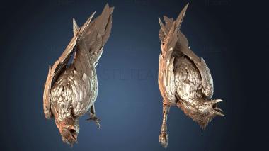 3D модель Ворон сидел (STL)