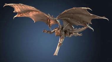 3D модель Красный Дракон (STL)