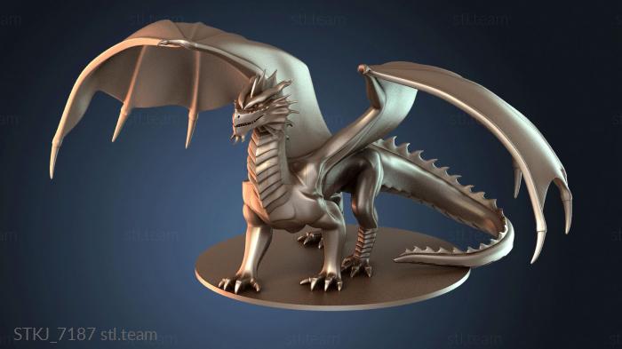 Статуэтки животных Красный Дракон