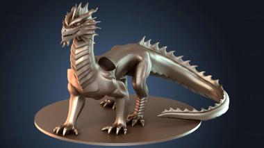 3D модель Красный Дракон Стоик (STL)