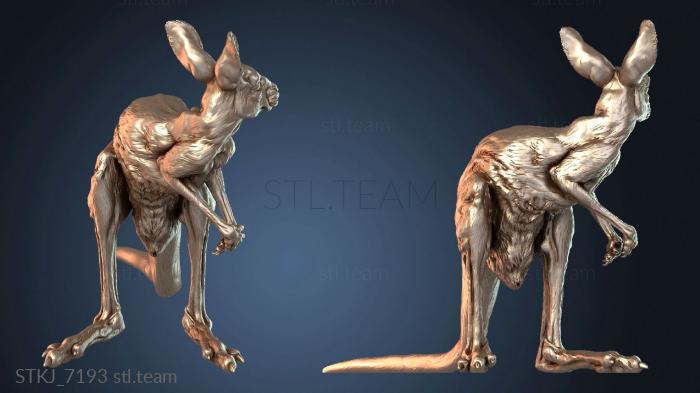 Статуэтки животных Отдыхающий самец рыжего кенгуру