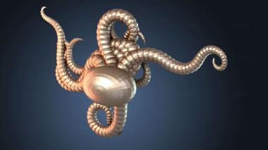 3D модель Рифовый осьминог Быстрый (STL)