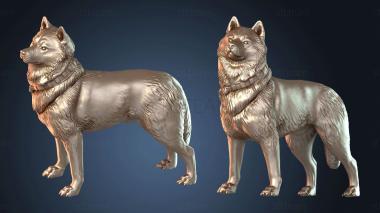 3D модель Репортер Билл и Хаски (STL)