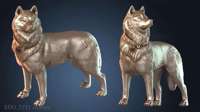 Статуэтки животных Репортер Билл и Хаски Холод