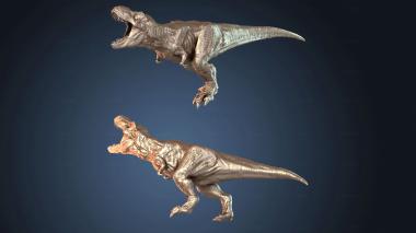 3D модель Рекс против Карнотавра (STL)