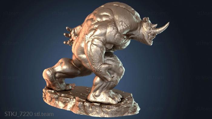 Статуэтки животных Носорог и паук