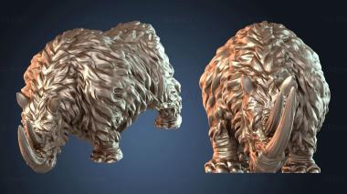 3D model Rhino Stone (STL)