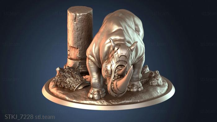 Статуэтки животных Носорог на коне