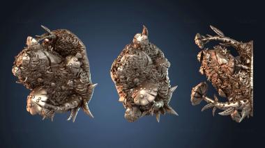 3D model Rock Shrooms Mossy (STL)