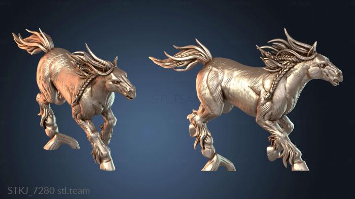 Статуэтки животных Сага Боевой Конь Усиленный