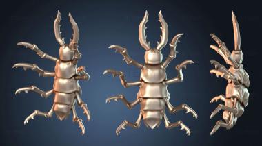 3D модель Песчаная личинка маленькая (STL)