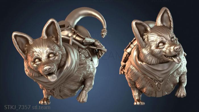 Статуэтки животных Нарезанный корги