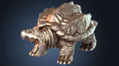 3D модель Сильная щелкающая черепаха (STL)