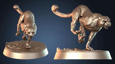 3D модель Свирепые снежные барсы (STL)