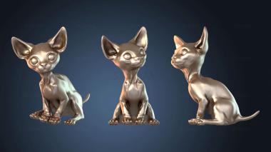 3D модель Кошка-сфинкс (STL)