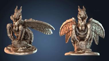 3D модель Паук-дракон (STL)