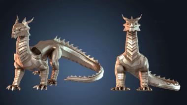 3D модель Стальной Дракон Взрослый (STL)
