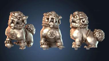 3D модель Каменные львы (STL)