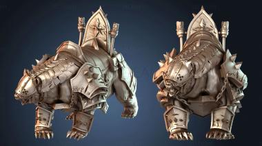 3D модель Доспехи со стойкой для меча (STL)