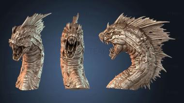 3D модель Бурный морской змей (STL)