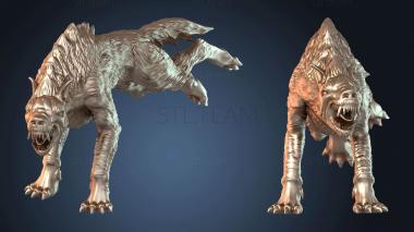 3D модель Террор Волк Дикарь Б (STL)