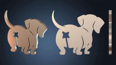 3D модель Собака-зажим для сумки (STL)