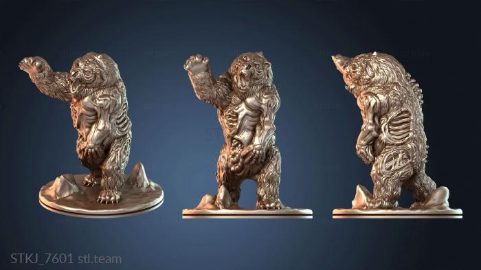 Статуэтки животных Злобный медведь-нежить