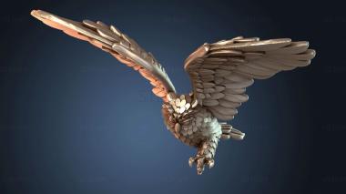 3D model Wakaturu Spirit Walker Owl (STL)