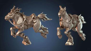 3D model Warhorse Saddle Untamed (STL)