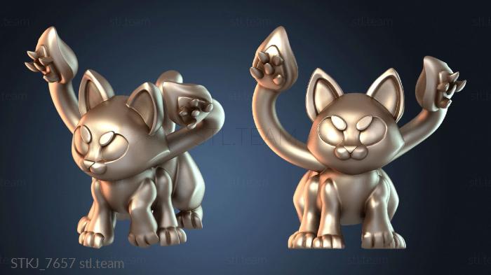 Статуэтки животных Странный котенок-монстр