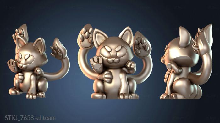 Статуэтки животных Странный котенок-монстр-фантом