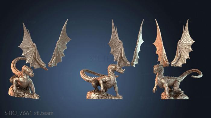Статуэтки животных Западная РПГ Драконий Крылатый
