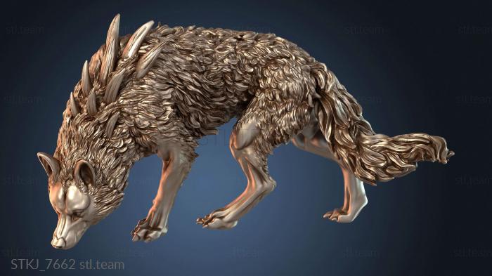 Статуэтки животных Дикий лютый волк