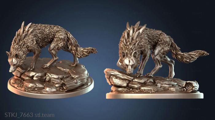 Статуэтки животных Дикий Лютый Волк Альфа