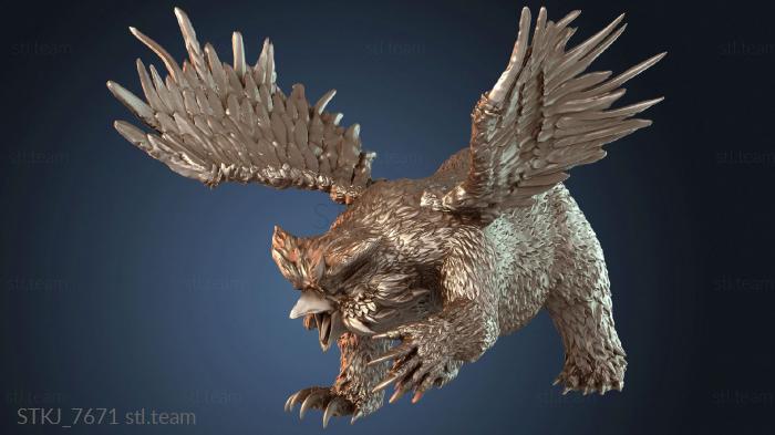 Статуэтки животных Крылатый совомедведь