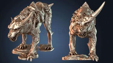 3D модель Волк притаился (STL)