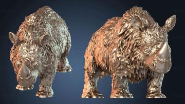 3D модель Детеныш шерстистого носорога (STL)
