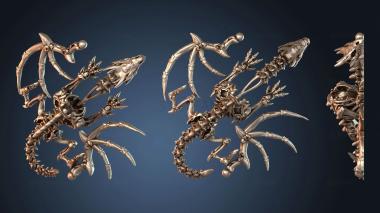 3D модель Плоская облегающая пластина «Драконье крыло привидения» (STL)