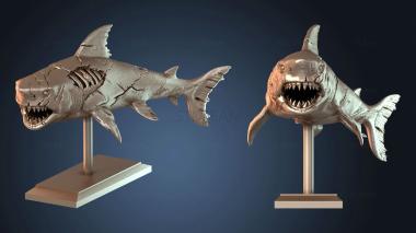 3D модель Стенд «Акула-зомби» (STL)
