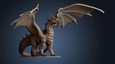3D model Bahamut Dragon (STL)