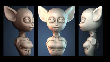 3D model Space cadet - cat (STL)