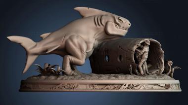 3D model Giant land shark (STL)