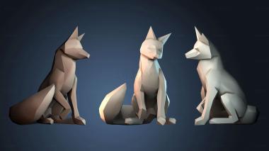 3D model Fox Geo (STL)